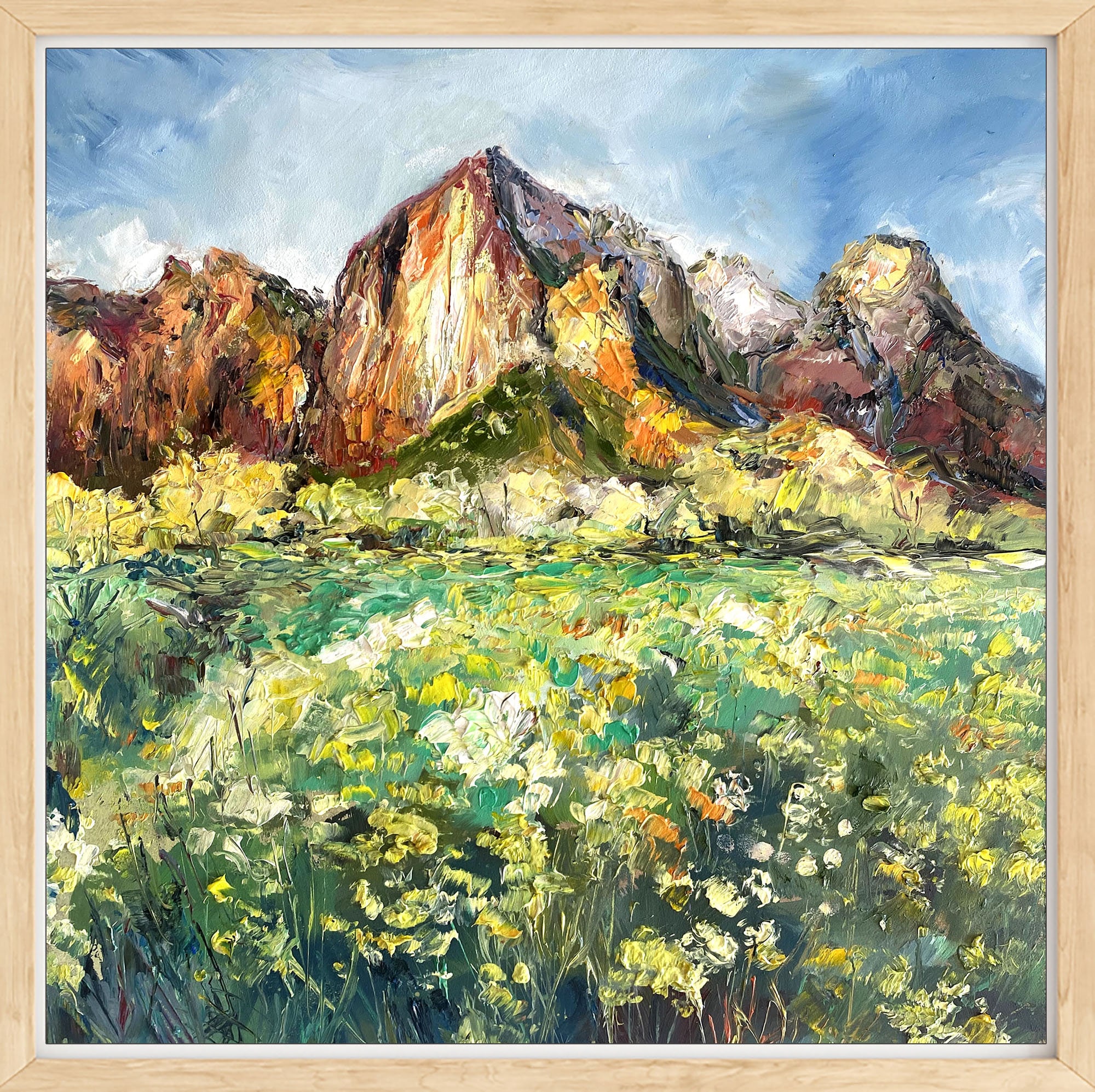 Zion National Park Oil Painting - American Landscape Wall Art