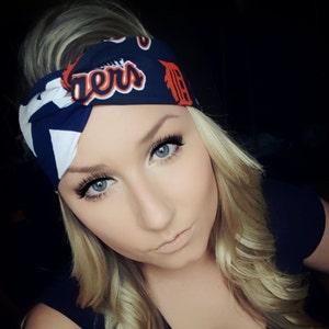 Detroit Tigers MLB basball twist headband