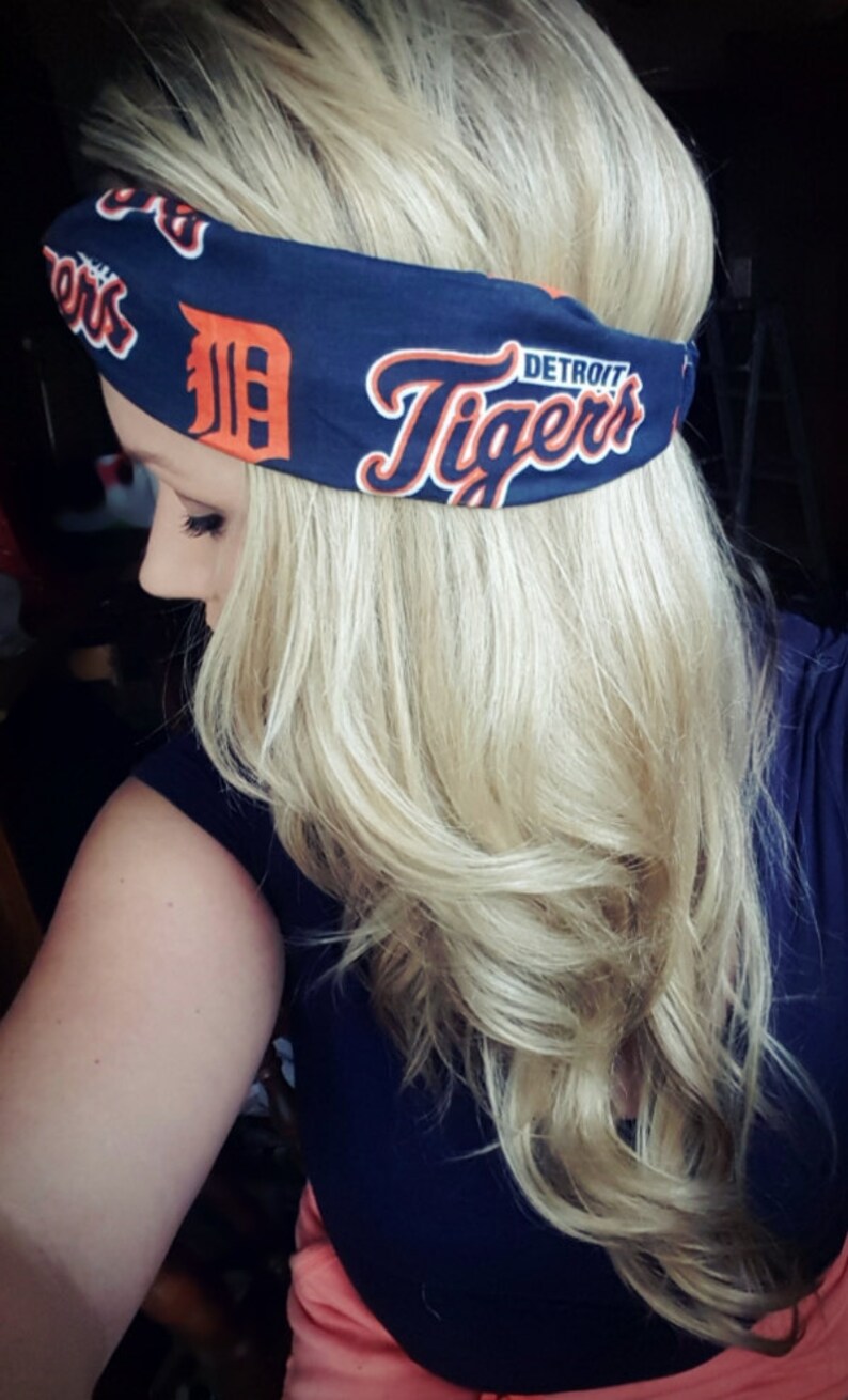 Detroit Tigers MLB Basball Twist Headband Etsy