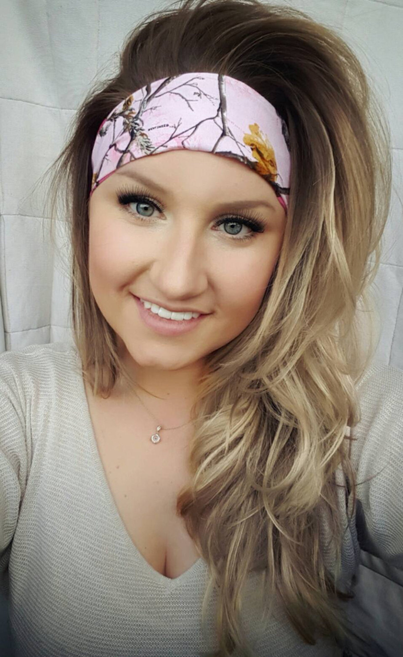 Reversible Hot Pink Realtree Camo & Pink Camo Single Headband Etsy