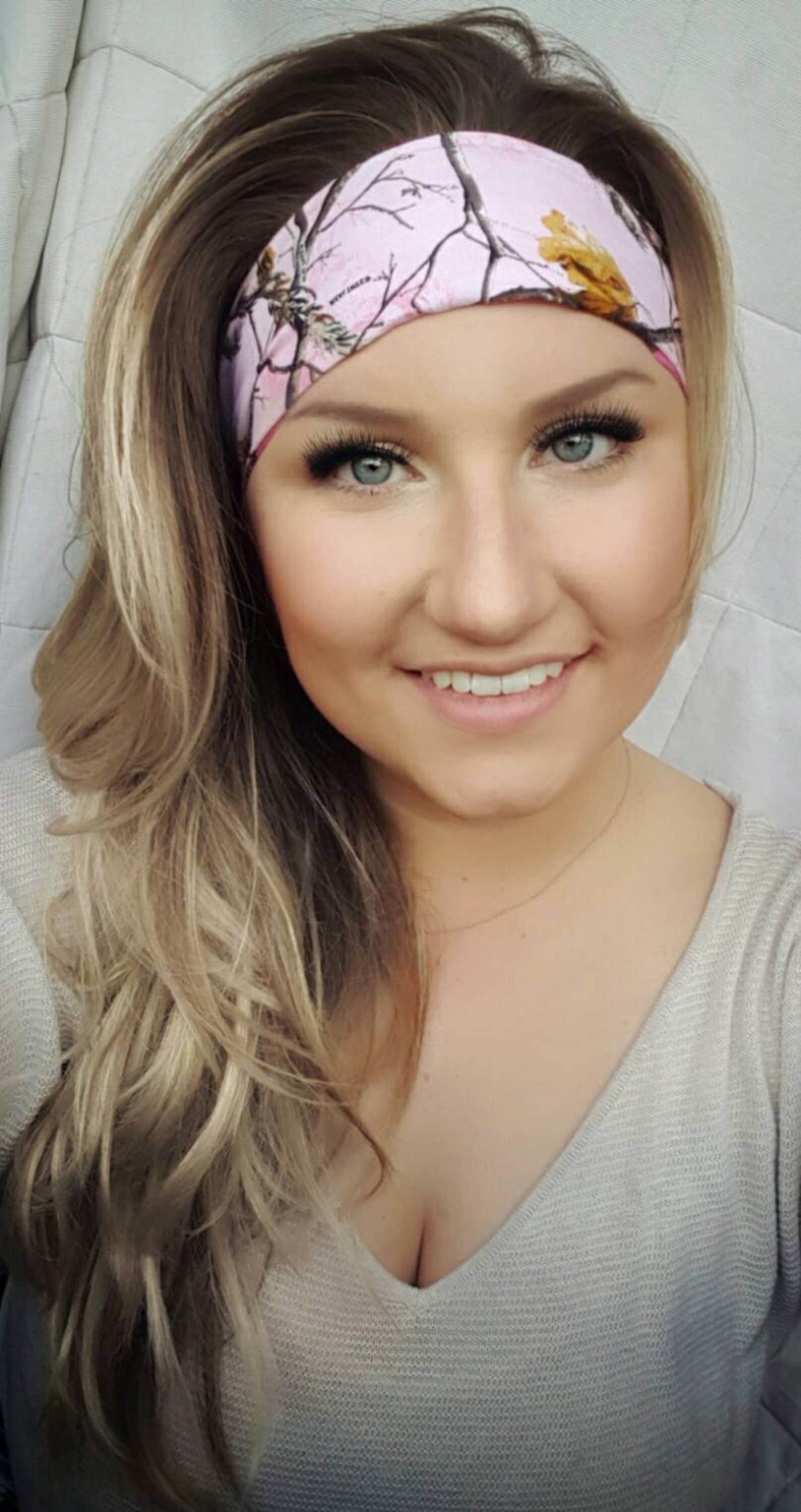 Reversible Hot Pink Realtree Camo & Pink Camo Single Headband Etsy