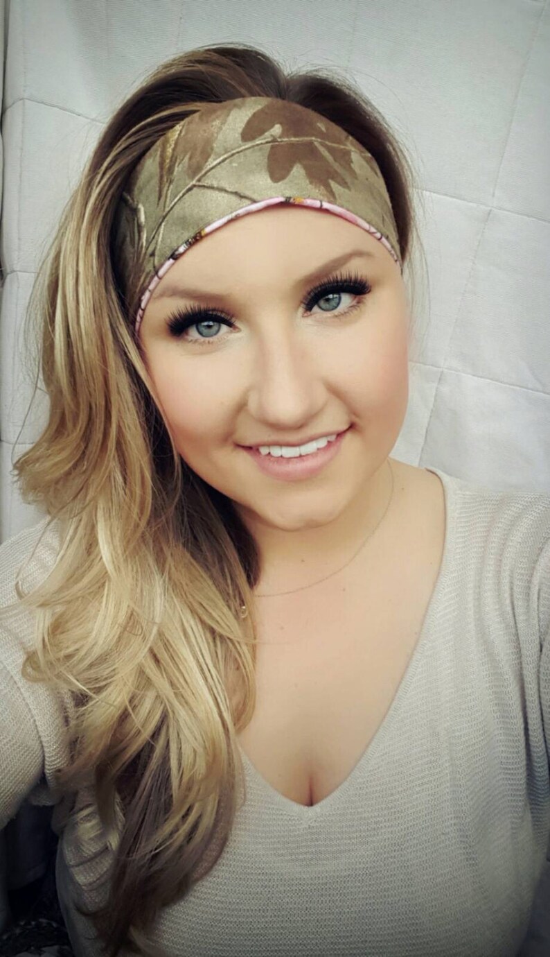 Reversible Realtree Camo & Pink Camo Single Headband Etsy