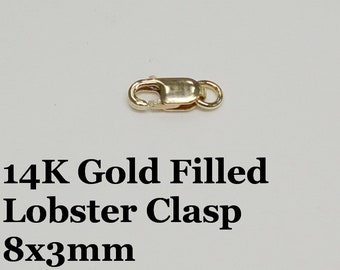 Made in the USA 8mm Sold in packs of 3 Bulk Savings available!!! 14K Gold Filled Spring Clasps Open Ring