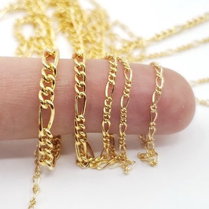 14k Gold Filled Chain Roll Tarnish Free 2mm 2.9mm Cuban Chain For Permanent  Jewelry Making Bulk Strand Roll Chains Wholesale - Buy 14k Gold Filled