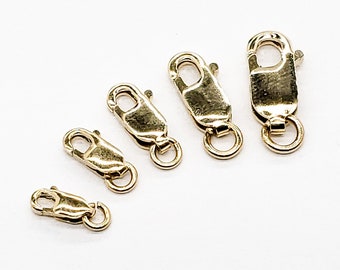 3x 14mm 14k Yellow gold filled lobster Claw Trigger Clasp connector closure GT21 