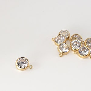 14k Gold Filled Charm or Connector 3mm, 4mm, 6mm | Charms or Connector | Assorted Pack Sizes | Bulk Savings on 5 pack, 15 pack | Made in USA