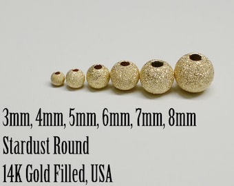 20pcs 5mm Gold Plated Sand Star Dust Beads Spacer Beads Jewelry Supplies