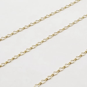 14k Gold Filled Marquise Curb Long and Short Chain, 2.3mm x 3.8mm, 26 Gauge, Made in the USA Bulk Savings Available!!!