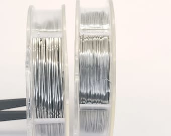 Stainless Steel Artistic Wire, Round Spool, Multiple Gauges, Made in USA