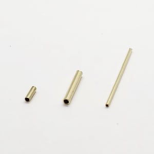 Cuentas espaciadoras de tubo llenas de oro de 14k engarzadas, 5 mm, 12 mm, 25 mm, 10 piezas, ¡ahorros a granel disponibles!