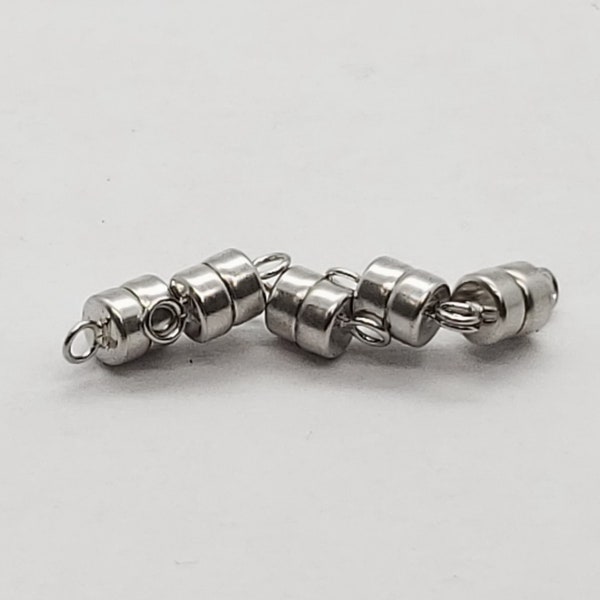 Sterling Silver Magnet Clasp, 4.5mm, strong magnets, Made in the USA, Bulk Savings Available!!!