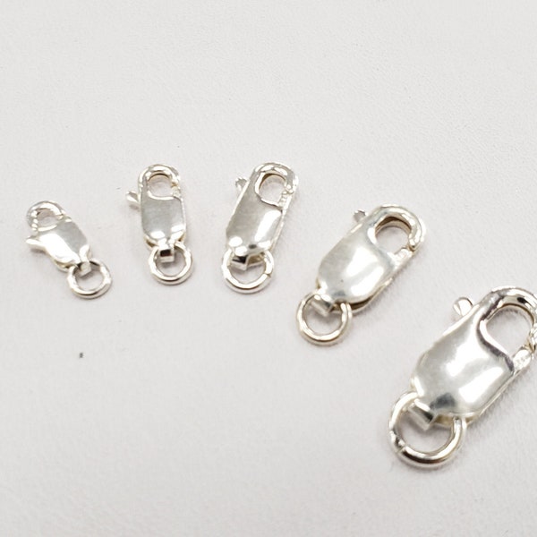 10mm Silver Lobster Clasps Etsy