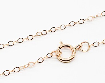 24 inch 14kt Gold Filled Cable Flat Chain. 24 inch 14kt Gold Filled Cable Flat Chain.