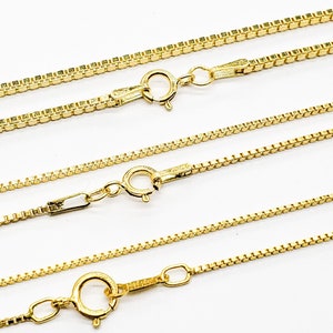 Box Chain 20 0.85mm Gold Filled