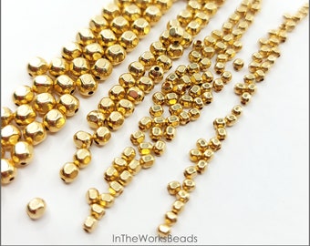 14K Gold Filled Faceted Beads, 2mm, 2.5mm, 3mm, 4mm, Bulk Savings Available!!!
