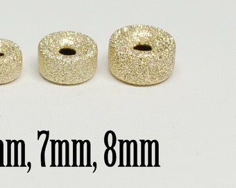 20pcs 5mm Gold Plated Sand Star Dust Beads Spacer Beads Jewelry Supplies