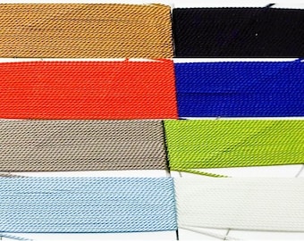 Griffin Silk Bead Cord, No. 2, No. 4, No. 8, 20 colors available, Made in Germany, Bulk Savings Available!!!