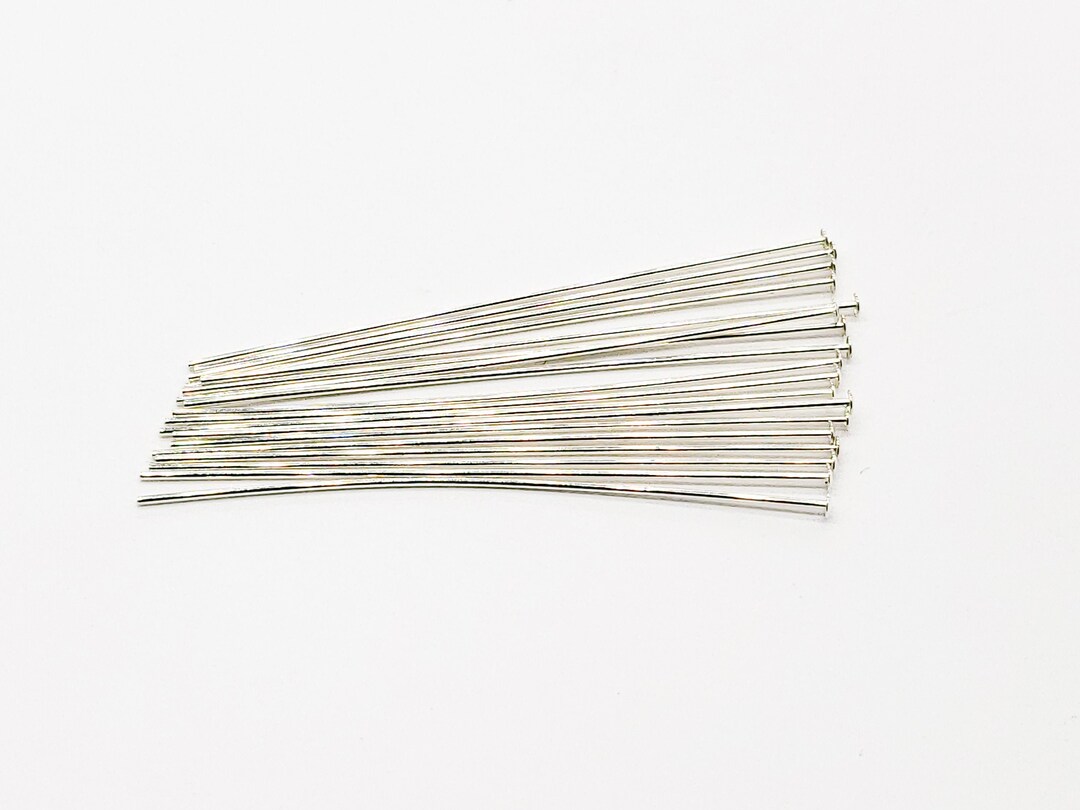 Sterling Silver Head Pin 24 Gauge 3 Inches Sold in Packs of - Etsy