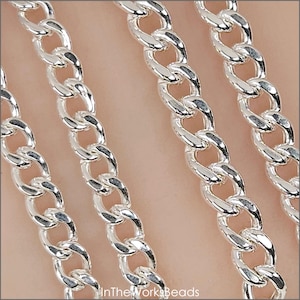 May include: A silver-coloured metal chain featuring a series of interlocking oval links. The chain is arranged in multiple parallel vertical strands. The text InTheWorksBeads is printed in white at the bottom centre of the image.