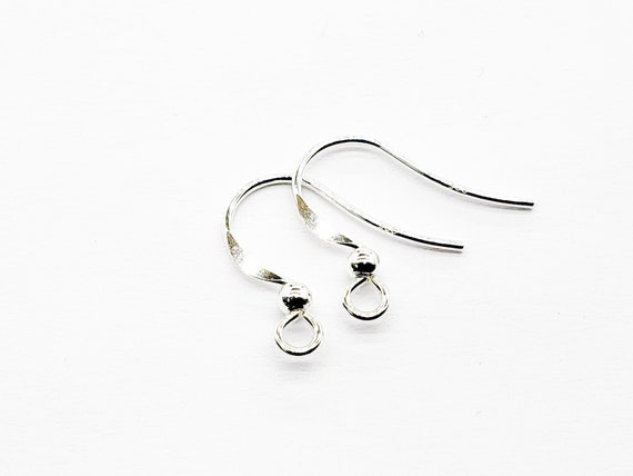 21 x 9mm 925 Sterling Silver Plated Earring Hooks