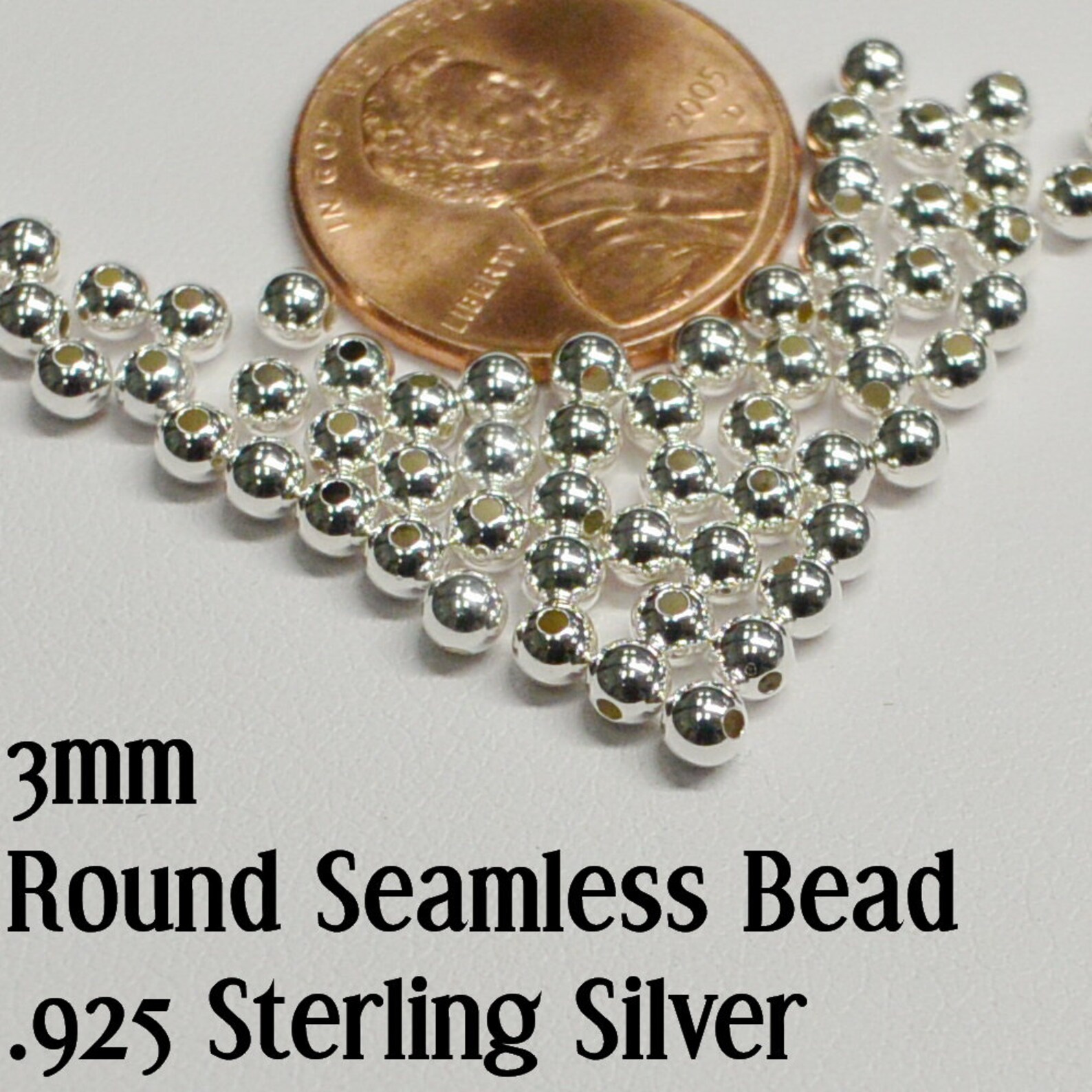 Sterling Silver Round Beads 1.8mm to 3mm Round Beads USA Etsy