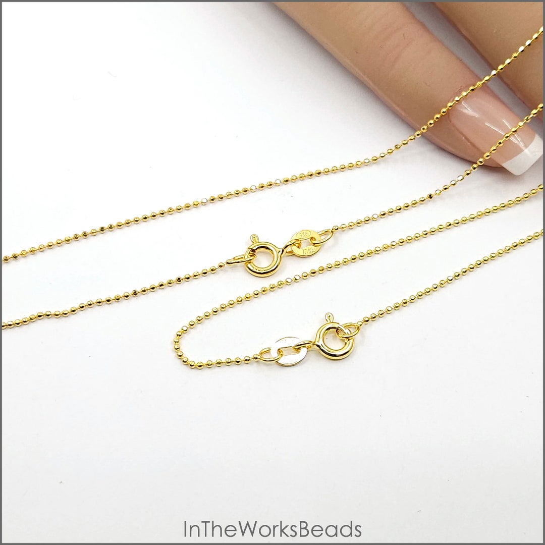 ネックレス・ペンダント 18K Gold Bead on Silver Flattened Ball Pendant 18K Gold Bead on Silver Flattened Ball Pendant