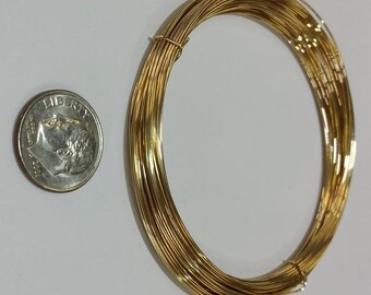 14k Gold Filled Round Half Hard Wire – 24 Gauge, Made In USA, Jewelry Making
