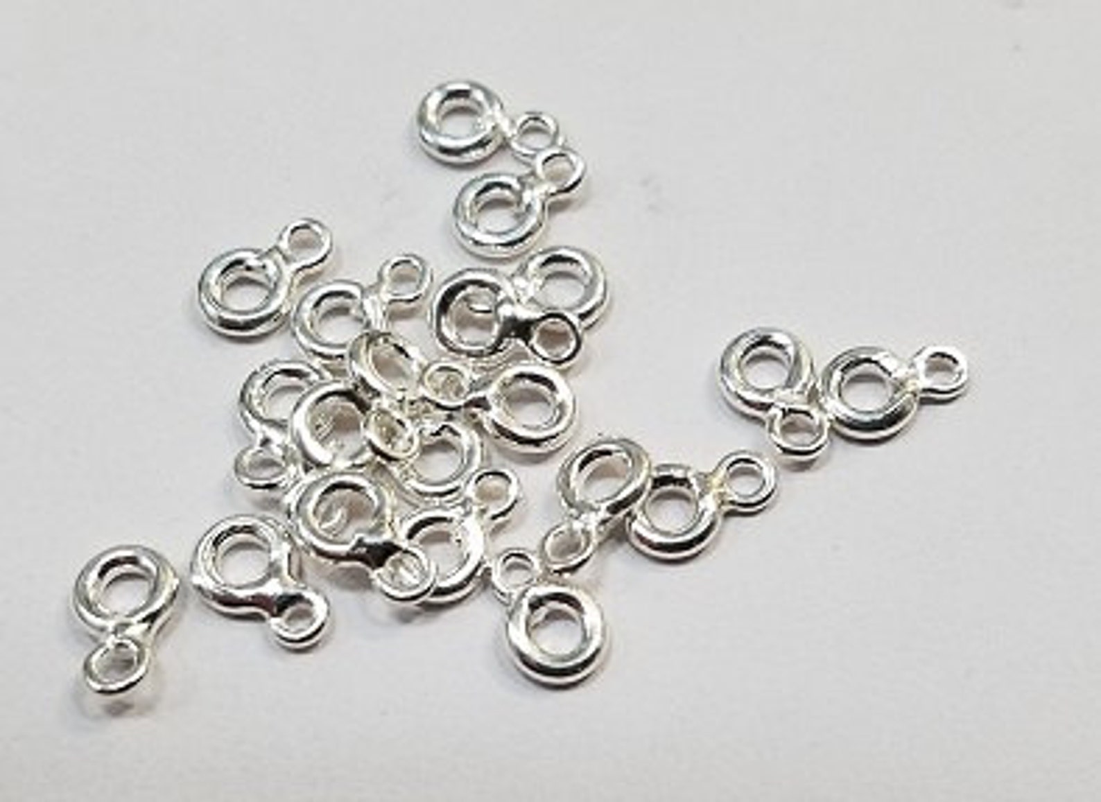 Sterling Silver Figure 8 Jump Ring 2 Sizes 5mm or 7mm OD Etsy
