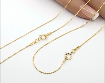 14k Gold Filled Beading Finished Chain, Necklace, 0.7mm, 16 Inch, 18 Inch, 20 Inch, 24 Inch USA, Bulk Savings Available!!!