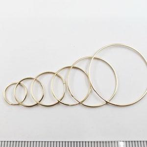 14k Gold Filled Square Tube Endless Hoop 14mm, 17mm, 20mm, 24mm, 30mm, 38mm | 1 Pair | Bulk Savings on 5, 15 pairs | Made in USA