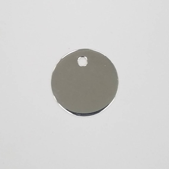 10mm x 0.5mm THICK ROUND STERLING SILVER FLAT DISC FOR JEWELLERY MAKING