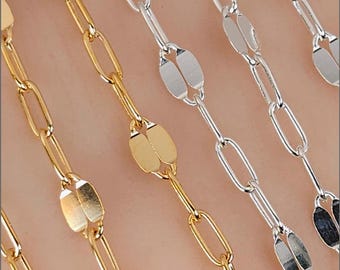 2.3mm Drawn Cable Dapped Chain, 14k Gold Filled, Sterling Silver, TLC60031DP, Bulk Savings