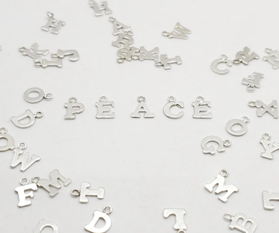 Alphabet Letter X Charm Sterling Silver - Made in the USA Alphabet Letter X Charm Sterling Silver - Made in the USA