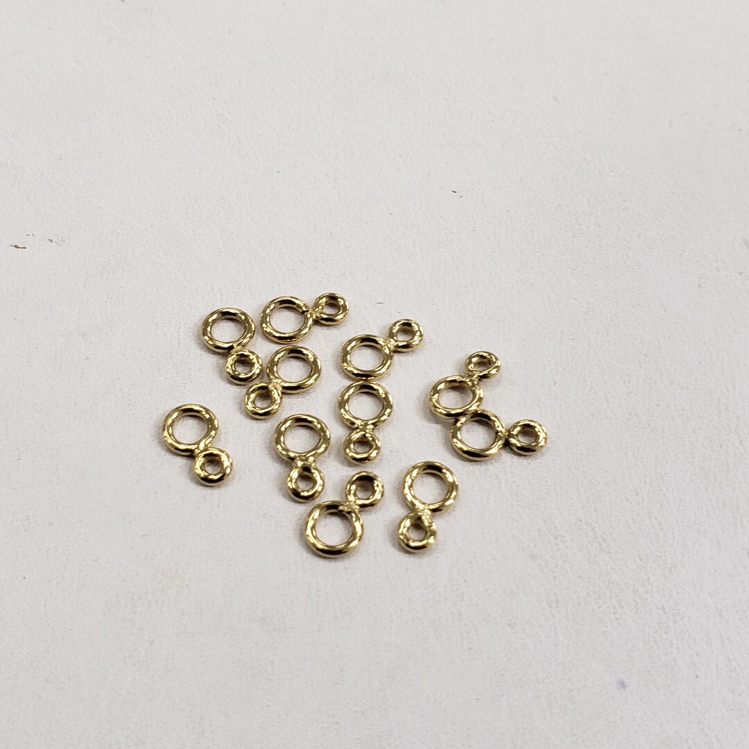 14k Gold Filled Figure 8 Jump Ring, 5mm OD, Sold in Packs of 4, Bulk Savings Available Etsy