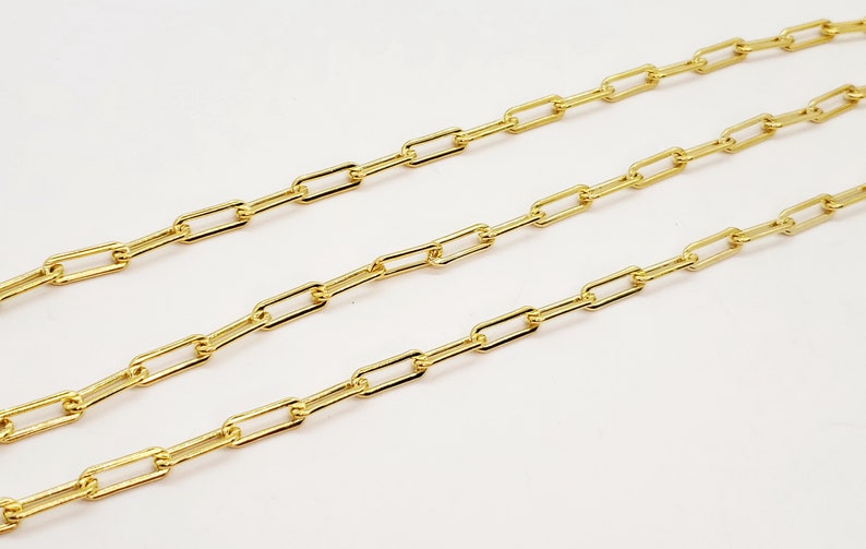 14k Gold Filled Paper Clip Chain, 5.2mm X 15mm, Made With 16 Gauge Wire