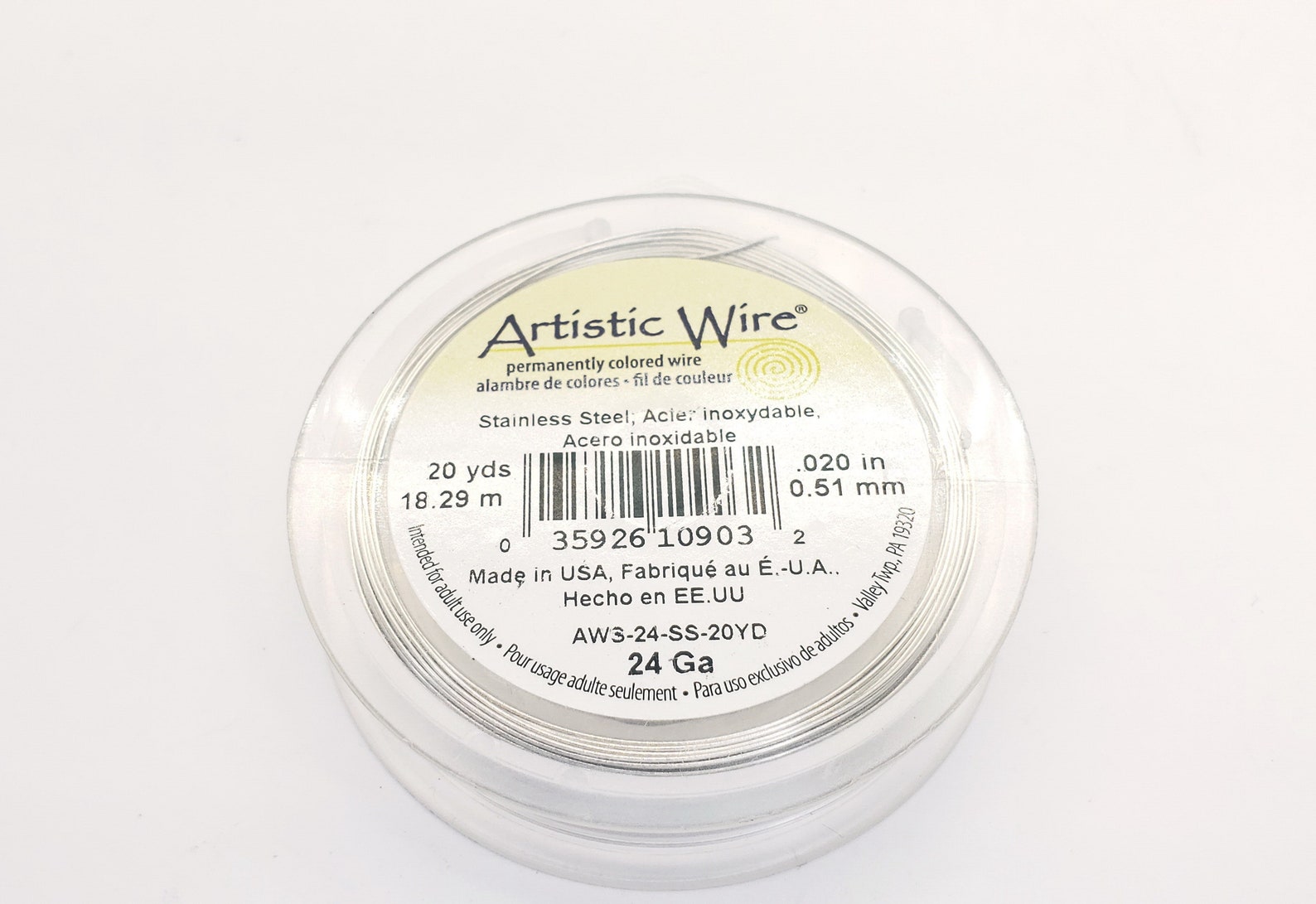 Stainless Steel Artistic Wire 18 Gauge to 28 Gauge Made in Etsy