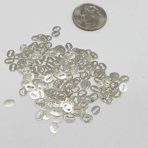 Etiketter i sterlingsilver | Italiensk stil | 50 stycken | Stor rabatt på 250 stycken, 750 stycken | Tillverkad i USA bild 7