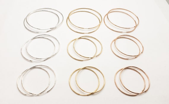 Endless Hoop Earrings 38mm 14k Gold-filled - Made in the USA Endless Hoop Earrings 38mm 14k Gold-filled - Made in the USA