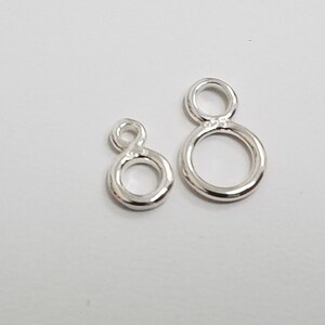 Sterling Silver Figure 8 Jump Ring, 2 Sizes, 5mm or 6.7mm OD, Bulk ...