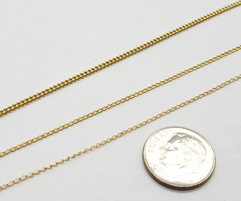 14/20 Gold Filled Curb 080 Chain (2.9mm) main image 1