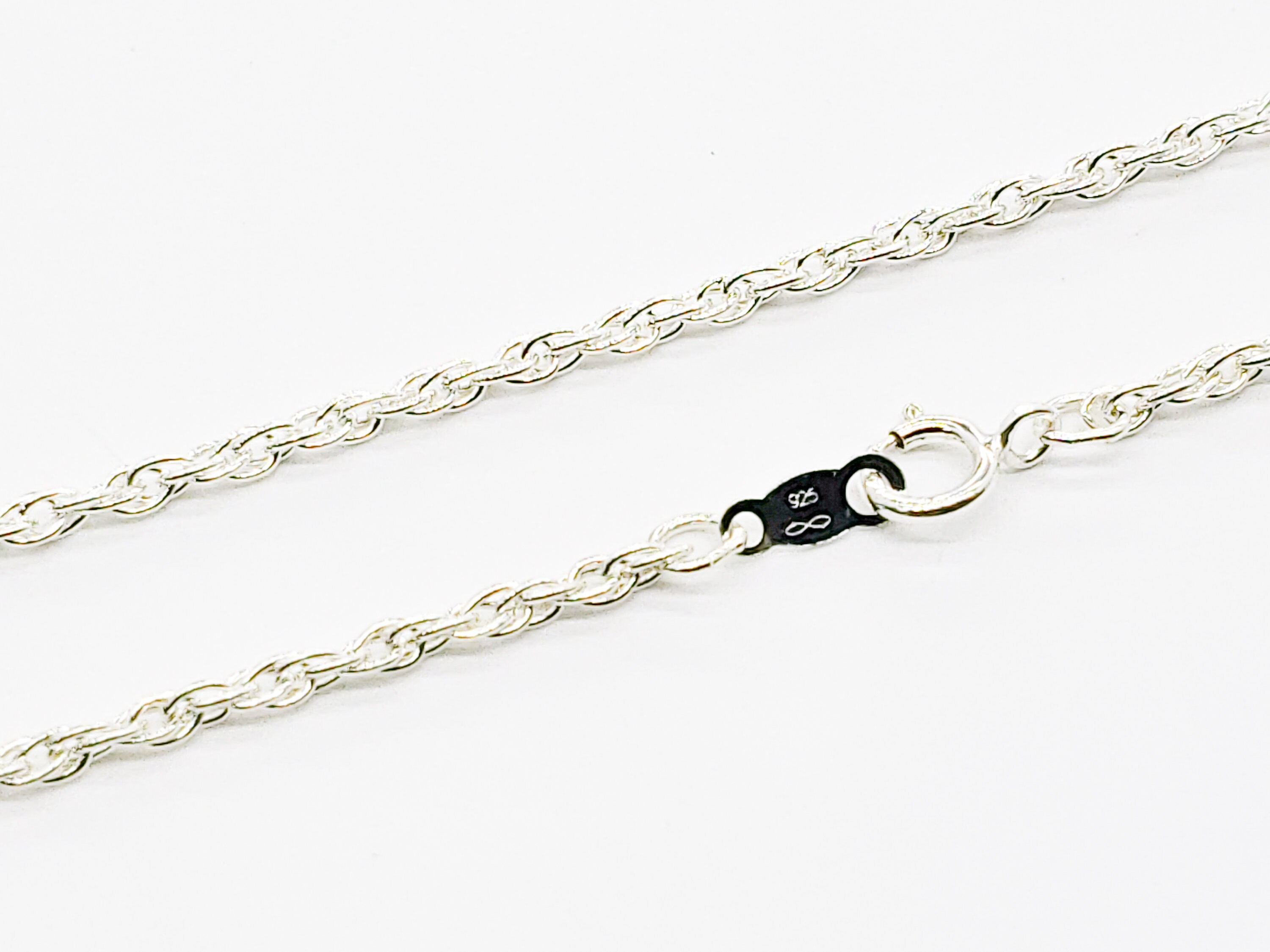 16 Rope Chain Sterling Silver Rope Chain Necklace, 1mm to 1.8mm, French Rope Chain ...