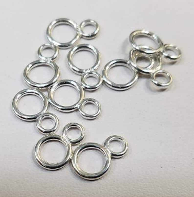Sterling Silver Figure 8 Jump Ring 2 Sizes 5mm or 7mm OD Etsy