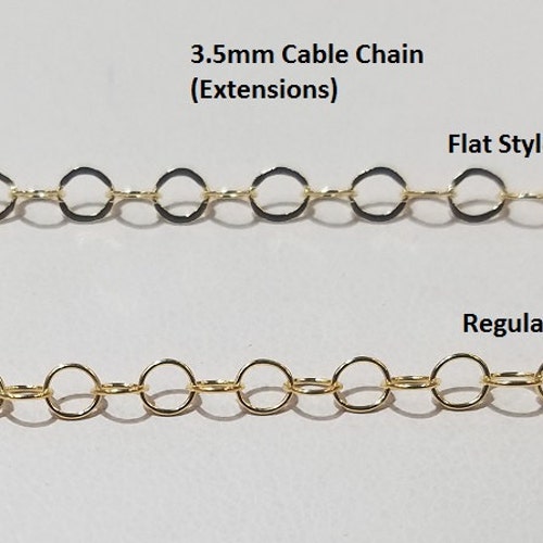 14k Gold Filled Chain by the Foot BAR LINK Necklace Chain Etsy