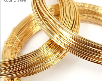 Gold Filled Wire, 16 Gauge, 12KGF, Half Hard or Soft, Round, Foot Price