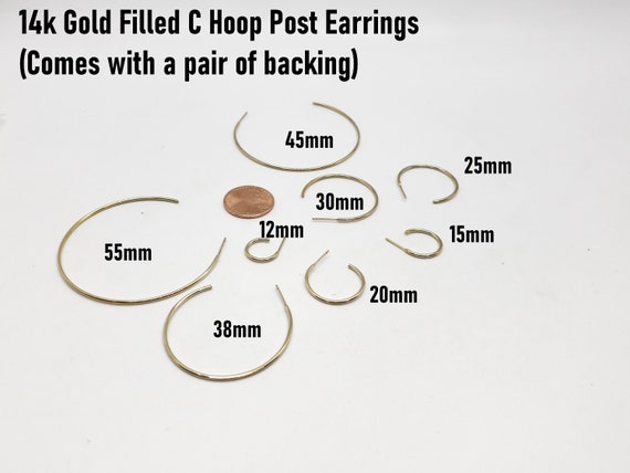Endless Hoop Earrings 38mm 14k Gold-filled - Made in the USA Endless Hoop Earrings 38mm 14k Gold-filled - Made in the USA