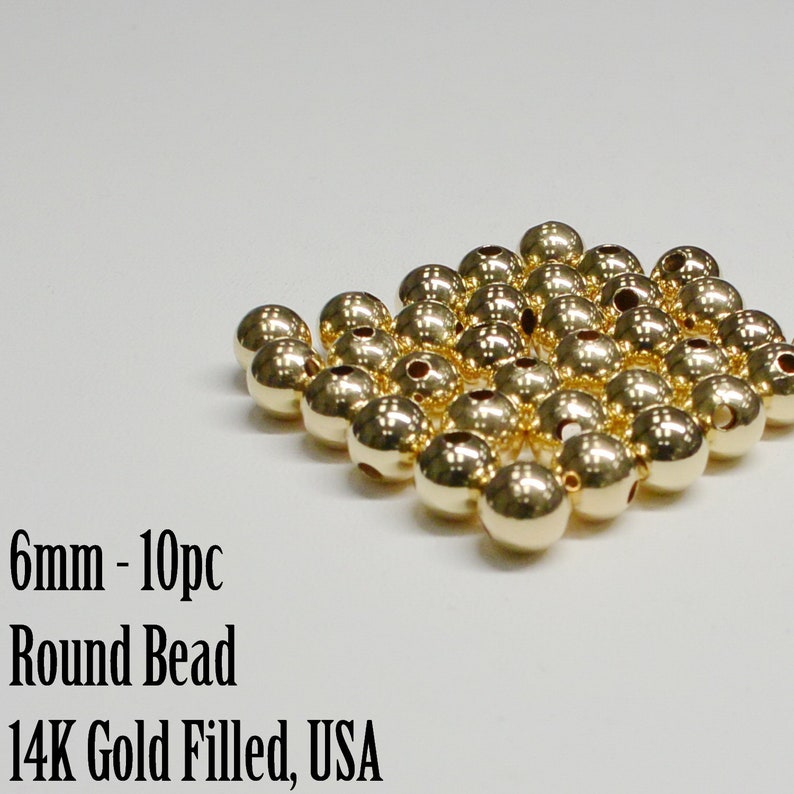 14K Gold Filled Round Beads Various Sizes 2mm 3mm 4mm Etsy