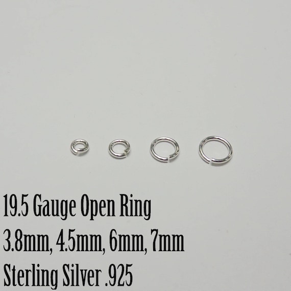 20-Pack 3mm Sterling Silver Open Jump Rings – 19 Gauge, .925 Silver, For Jewelry Making