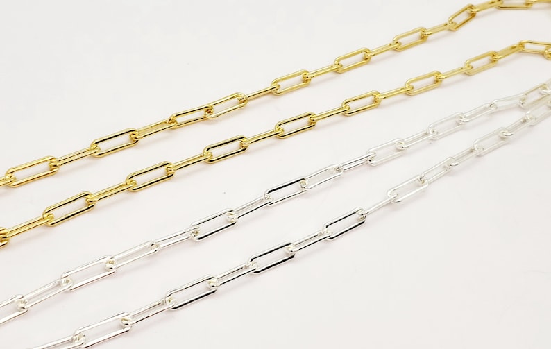 14k Gold Filled Paper Clip Chain, 5.2mm X 15mm, Made With 16 Gauge Wire