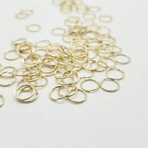 14k Gold Filled Open Ring, 20.5 Gauge, 8mm OD, Sold in packs of 10 Pieces, USA, Bulk Savings Available!!!