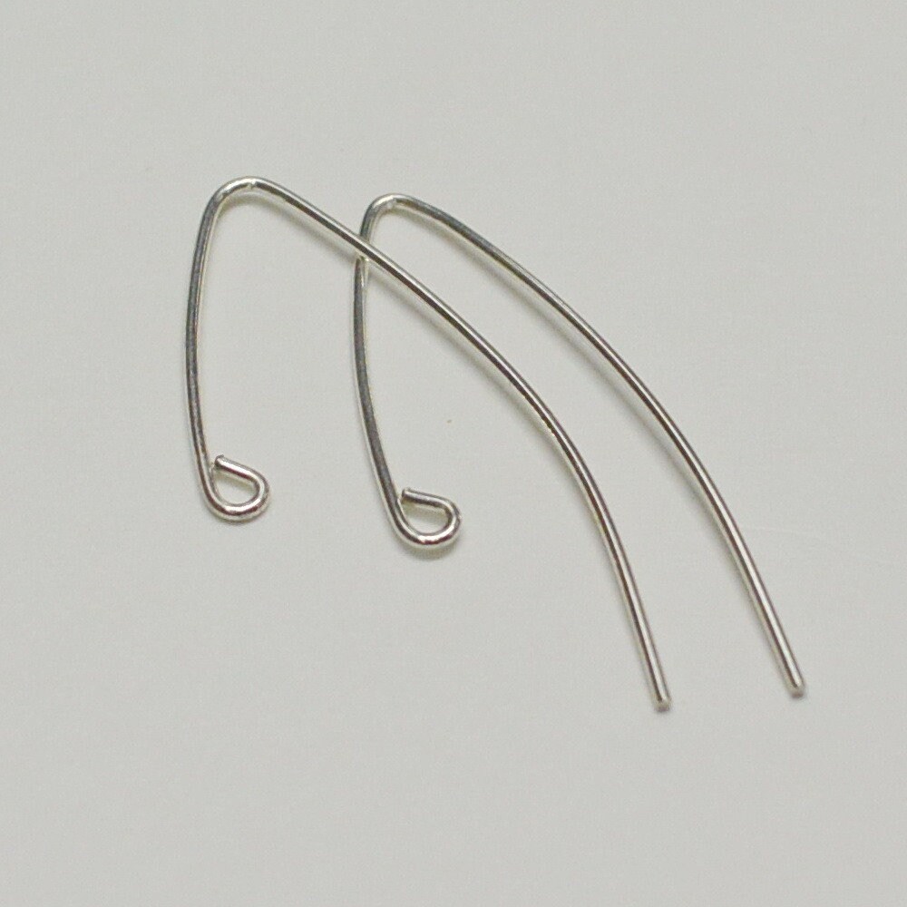 Sterling Silver V Shape Earring Wire 20 Gauge Wire 3 Pairs Etsy
